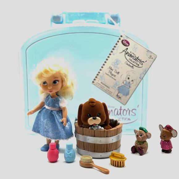 Disney Animators' Collection Cinderella, Mini Doll Play Set in Case - Picture 1 of 4